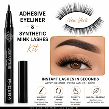 Load image into Gallery viewer, Phoera Glam Express Adhesive Eyeliner &amp; Lash Kit – Quick &amp; Effortless Application