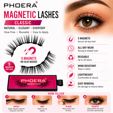 Load image into Gallery viewer, Phoera Magnetic Eyelashes - 3 Stunning Designs with Free UK Postage