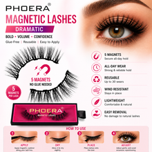 Load image into Gallery viewer, Phoera Magnetic Eyelashes - 3 Stunning Designs with Free UK Postage