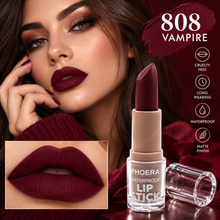 Load image into Gallery viewer, PHOERA Velvety Matte Waterproof Lipstick – Long Lasting, Highly Pigmented Lip Colour