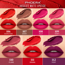 Load image into Gallery viewer, Phoera Absolute Matte Lipstick