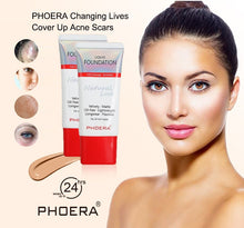 Load image into Gallery viewer, Phoera Natural Look Velvety Foundation 30ml – 1 or 2 Pack – Free UK Delivery
