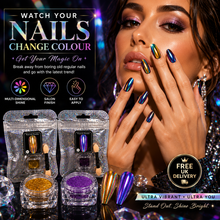 Load image into Gallery viewer, Peacock Powder Ultra Vibrant Nail Dust
