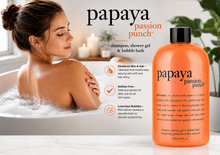 Load image into Gallery viewer, Philosophy Papaya Passion Punch – 3-in-1 Shampoo, Shower Gel &amp; Bubble Bath