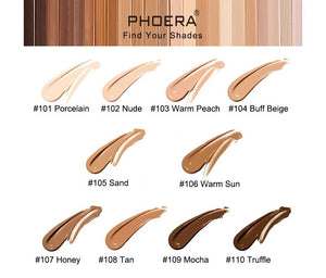 Perfect Base 1 - Phoera 3-Piece Makeup Kit with Foundation, Concealer & Brush – Free UK Delivery