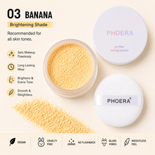 Load image into Gallery viewer, PHOERA No Filter Setting Powder – Smooth &amp; Weightless for All-Day Wear | Free UK Postage