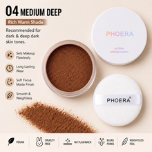 Load image into Gallery viewer, PHOERA No Filter Setting Powder – Smooth &amp; Weightless for All-Day Wear | Free UK Postage