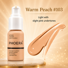 Load image into Gallery viewer, Phoera Foundation Full Coverage Flawless Matte Liquid Foundation - 1 or 2 Pack - Free Delivery
