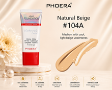 Load image into Gallery viewer, Phoera Foundation Full Coverage Flawless Matte Liquid Foundation Tube - 1 or 2 Pack - Free Delivery