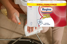 Load image into Gallery viewer, Regina Thirst Pockets 3 Ply Kitchen Towel 8 Pack – Super Absorbent with Free UK Delivery