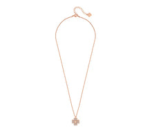 Load image into Gallery viewer, Diamond Style London - Reverse Flower Necklace with Crystals in rose gold (Item code: Reverseflowerneckrose)