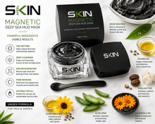Load image into Gallery viewer, Skinapeel Magnetic Deep Sea Mud Mask &amp; Magnetic Spoon – Age-Defying &amp; Pore Cleansing Treatment with Free UK Postage