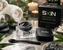 Load image into Gallery viewer, Skinapeel Magnetic Deep Sea Mud Mask &amp; Magnetic Spoon – Age-Defying &amp; Pore Cleansing Treatment with Free UK Postage