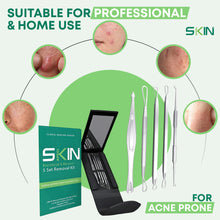 Load image into Gallery viewer, Skinapeel 5pc Blackhead and Blemish Removal Kit With Mirror and Case