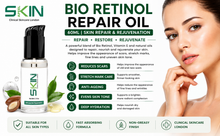 Load image into Gallery viewer, Skinapeel Bio Retinol &amp; Vitamin E Skin Repair Oil 60ml Optional Derma Roller For Best Results