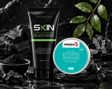 Load image into Gallery viewer, Skinapeel Deep Cleansing Black Face Mask &amp; Rise and Shine Activated Charcoal Teeth Whitening Powder – Free UK Postage