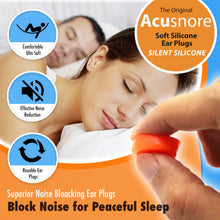 Load image into Gallery viewer, The Acusnore Soft Silicone Ear Plugs for Better Sleep - 6 Pack