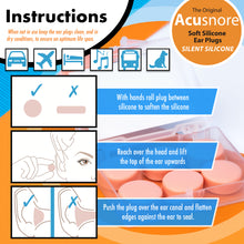 Load image into Gallery viewer, The Acusnore Soft Silicone Ear Plugs for Better Sleep - 6 Pack