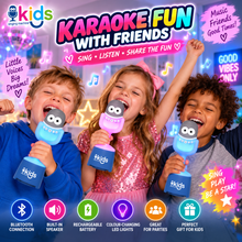 Load image into Gallery viewer, Singing Machine Kids Bluetooth Karaoke Microphone with Built-In Speaker &amp; LED Lights