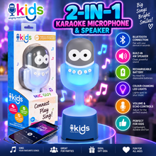 Load image into Gallery viewer, Singing Machine Kids Bluetooth Karaoke Microphone with Built-In Speaker &amp; LED Lights