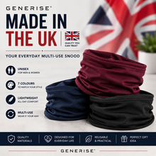 Load image into Gallery viewer, GENERISE Unisex Snood Neck Warmer | UK Made | 7 Colours