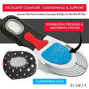 Sports Insoles - Adjustable Arch Support Orthotic Footwear