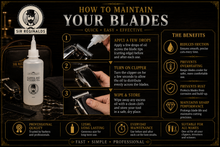 Load image into Gallery viewer, Sir Reginald’s Clipper, Trimmer &amp; Scissor Oil 125ml – Premium Blade Maintenance Oil with Free UK Delivery