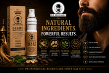 Load image into Gallery viewer, Sir Reginald’s Beard Growth Spray 60ml – 100% Natural for a Fuller, Thicker Beard – Free UK Delivery