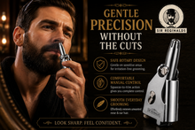 Load image into Gallery viewer, Sir Reginald’s Silver Hawk Nose &amp; Ear Hair Trimmer – Gentle Grooming with Free UK Delivery