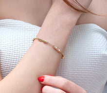 Load image into Gallery viewer, Diamond Style London - Stacker bra crystal gold bracelet (Item code: Stackerbracrystalgold)