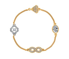 Load image into Gallery viewer, Diamond Style London - Stacker Magnetic Bracelet with Infinity Charm (Item code: Stackerbrainfinity)