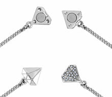 Load image into Gallery viewer, Diamond Style London - Stacker bra single heart bracelet (Item code: Stackerbrasingleheart)