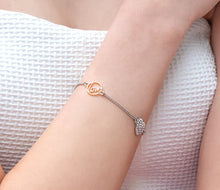 Load image into Gallery viewer, Diamond Style London - Stacker bra single heart bracelet (Item code: Stackerbrasingleheart)