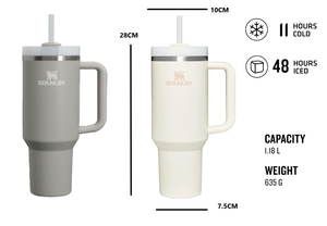 Stanley Quencher® H2.0 FlowState™ Tumbler 1.2L – Recycled Stainless Steel – Free UK Delivery