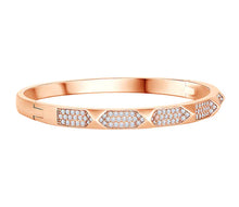 Load image into Gallery viewer, Diamond Style London - Stud bangle in rose gold plating (Item code: Studbanglerose)