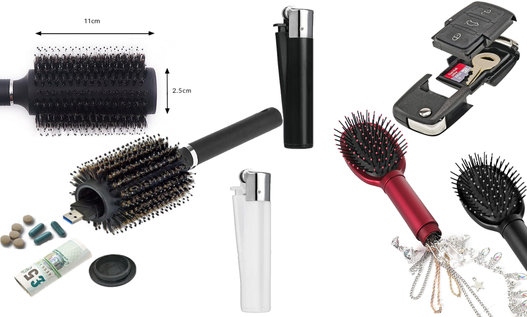 Generise Secret Stash Collection – Hairbrushes, Lighter & Key Fob with Free UK Delivery