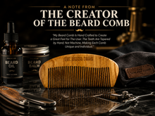 Load image into Gallery viewer, The Beard Comb Handmade Engraved Sandalwood Beard Comb – Premium Grooming for the Modern Gentleman