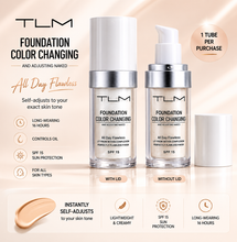 Load image into Gallery viewer, TLM™ Colour Changing Foundation SPF 15 - White Bottle