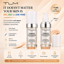 Load image into Gallery viewer, TLM™ Colour Changing Foundation SPF 15 - White Bottle
