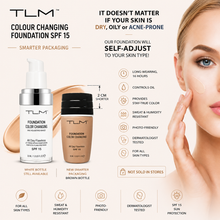 Load image into Gallery viewer, TLM™ Colour Changing Foundation SPF 15 - Brown Bottle