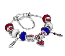 Load image into Gallery viewer, Diamond Style London - Treasure Bracelet with British Charms - Small Size (Item code: Treasurebrabritishsml)