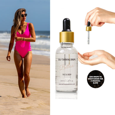 Glamza Tanning Drops – Customisable Sun-Kissed Glow in a 30ml Bottle