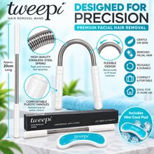 Load image into Gallery viewer, Tweepi Hair Removal Wand – Easy, Painless Facial Hair Removal – No Batteries Needed – Free UK Delivery