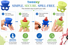Load image into Gallery viewer, Tweexy Nail Polish Holder – Blue or Green