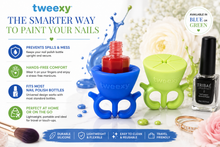 Load image into Gallery viewer, Tweexy Nail Polish Holder – Blue or Green