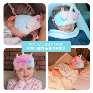 Glamza Unicorn Sleeping Eye Mask – Super Soft & Comfortable Sleep Mask – Free UK Postage