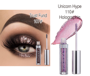 Phoera Magnificent Metals Glitter & Glow Liquid Eyeshadow | 14 Vibrant Shades | Free UK Postage