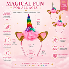 Load image into Gallery viewer, Children’s Unicorn Headband – Cute, Comfortable, Free Delivery