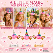Load image into Gallery viewer, Children’s Unicorn Headband – Cute, Comfortable, Free Delivery