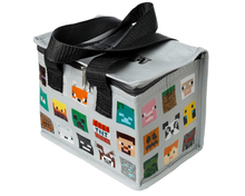 Load image into Gallery viewer, Puckator Cool Lunch Bag With Minecraft Faces Design